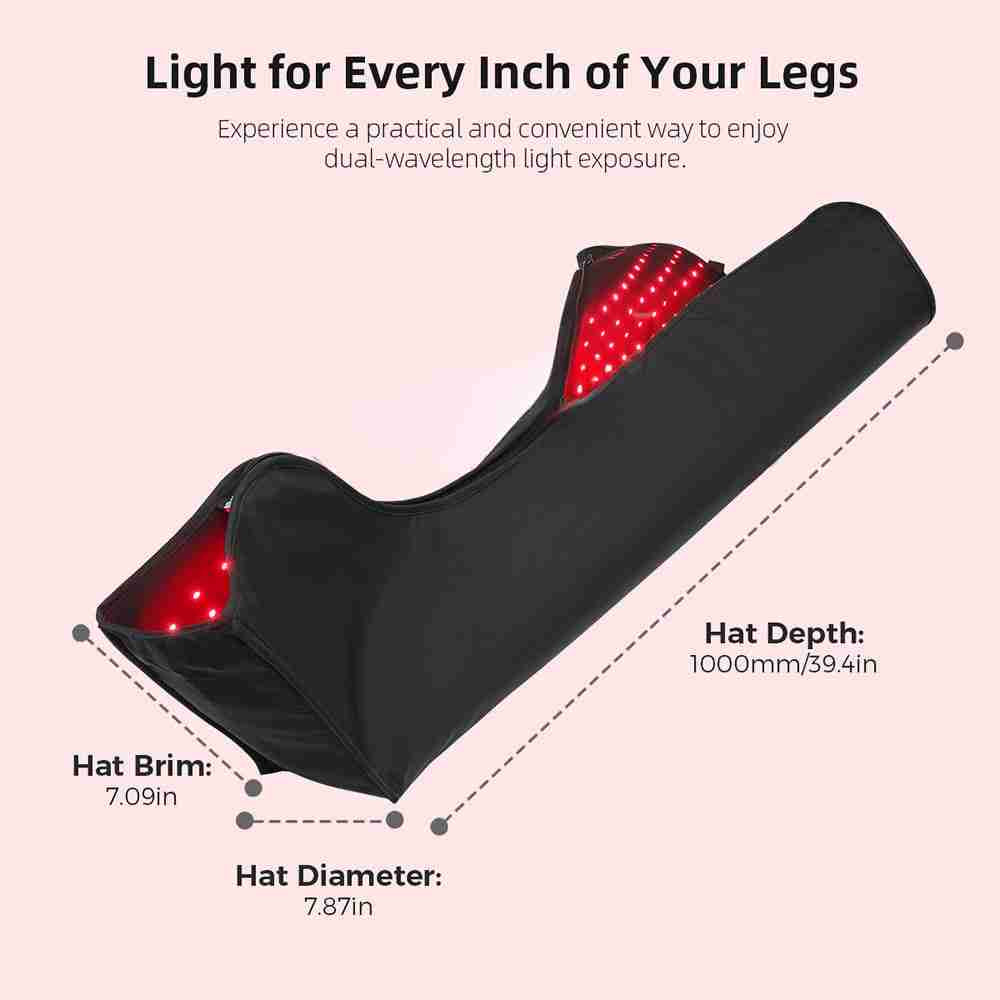 Pack of 2 of Red Infrared Light Therapy Feet with Boot System for Feet Ankle Thigh Full Leg Body Wrap  Feet