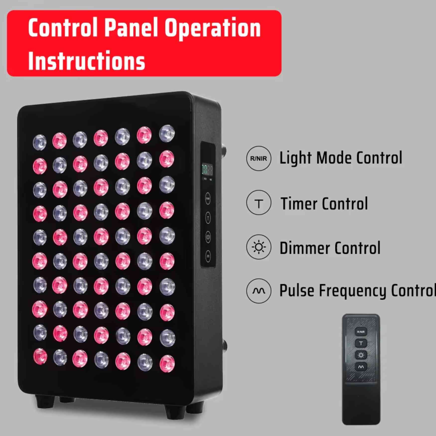 LED Red Light Therapy Mini Panel for Facial & Skin Care | 630nm–850nm Infrared Beauty Device | Valenluma