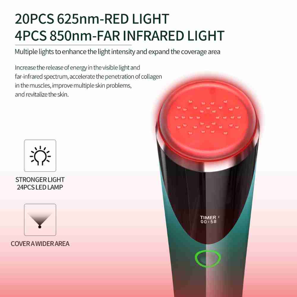 LED Light Photon Therapy Anti-Wrinkle Facial Wand Lift Skin Rejuvenation