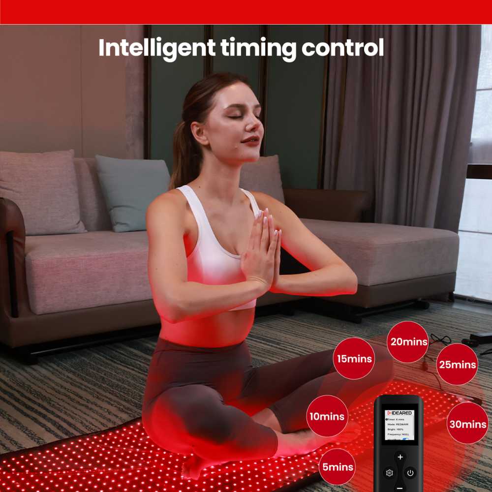 Valenluma  Infrared Red Light Therapy Full Body Mat 1280 PCS 4 in 1 LED Technology  Quad Chip Light Therapy for Pain Relief