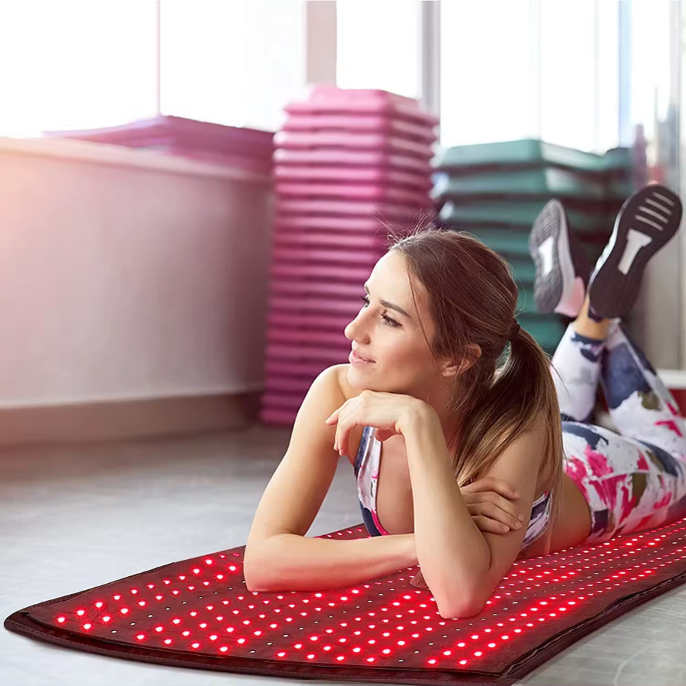 Red Light Mat Full Body LED 660nm Red Light Therapy Mat 850nm Near Infrared Light Therapy Devices Large Pads for Whole Full Body Pain Relief With  1280pcs red light therapy mat full body