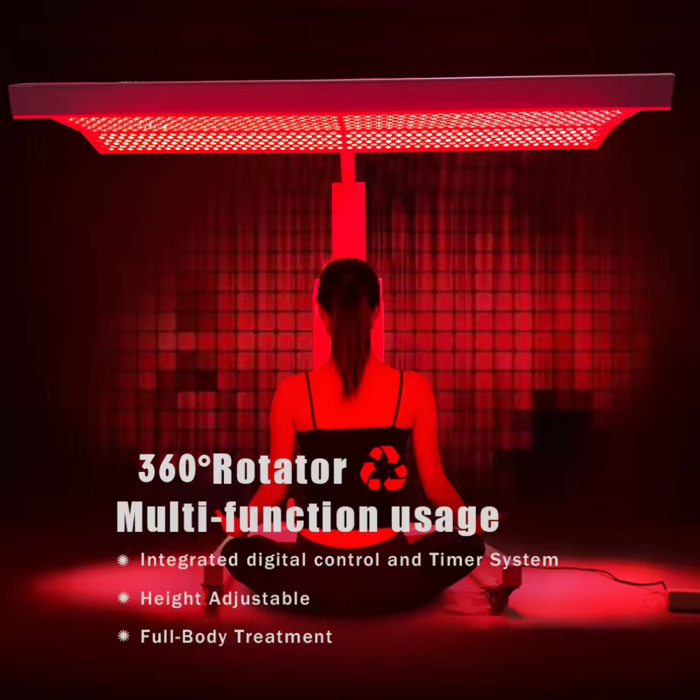 Red Light Therapy Panel Performance Lux Series 1200 Pcs With Electric Stand 360° Rotating with LCD Touch Screen