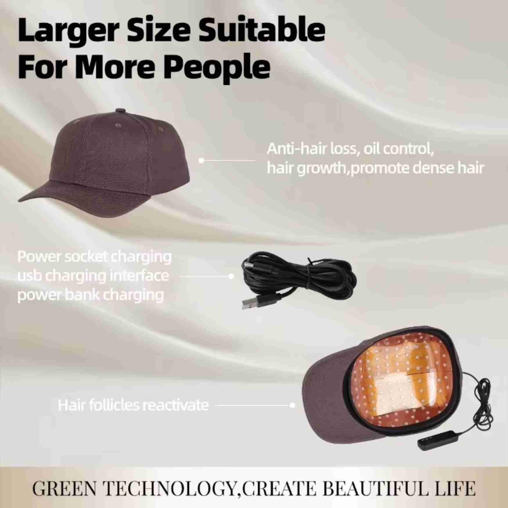 Red Light Hats Massager for Scalp Health Red light caps Boost ATP production in hair follicle cells
