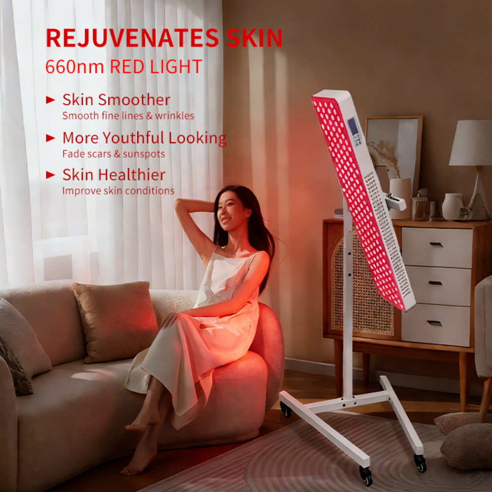 Valenluma Force Revive Series 7 Wavelength Full Body Red Light Therapy Panel with Stand  1500W Infrared Beauty & Recovery Light for Home, Clinic & Commercial Use