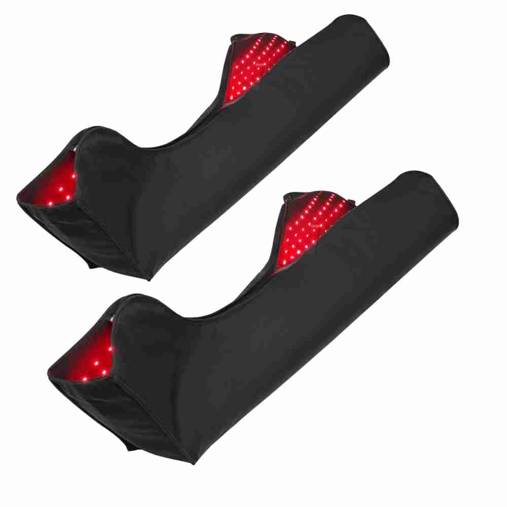 Pack of 2 of Red Infrared Light Therapy Feet with Boot System for Feet Ankle Thigh Full Leg Body Wrap  Feet