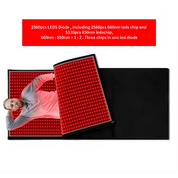 Red Light Therapy Sleep Bag with 2,560 LED 3-in-1 Chip 660nm & 850nm Infrared Light Full Body Pod for Pain Relief, Skin Rejuvenation - Large Pad Sleeping Bag Beauty Therapy Device