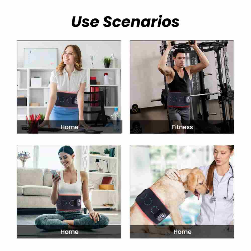 Valenluma Triple-chip LED Therapy  Wearable Red Light  Belt Magnetic Power Bank Home Use
