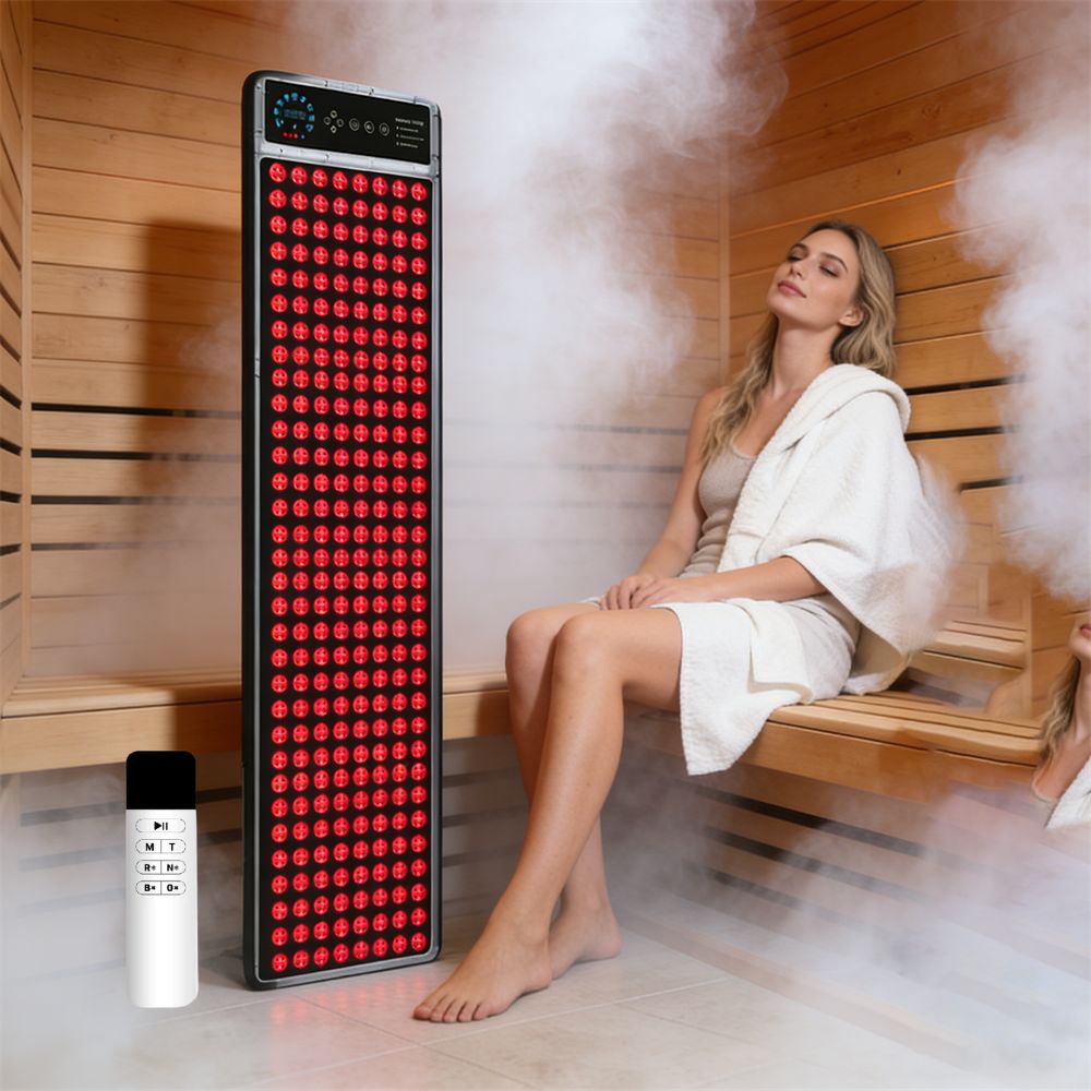 Full Spectrum Infrared Red Light Therapy Panel 768 Pcs for Sauna & Home Spa | Waterproof LED Therapy Device