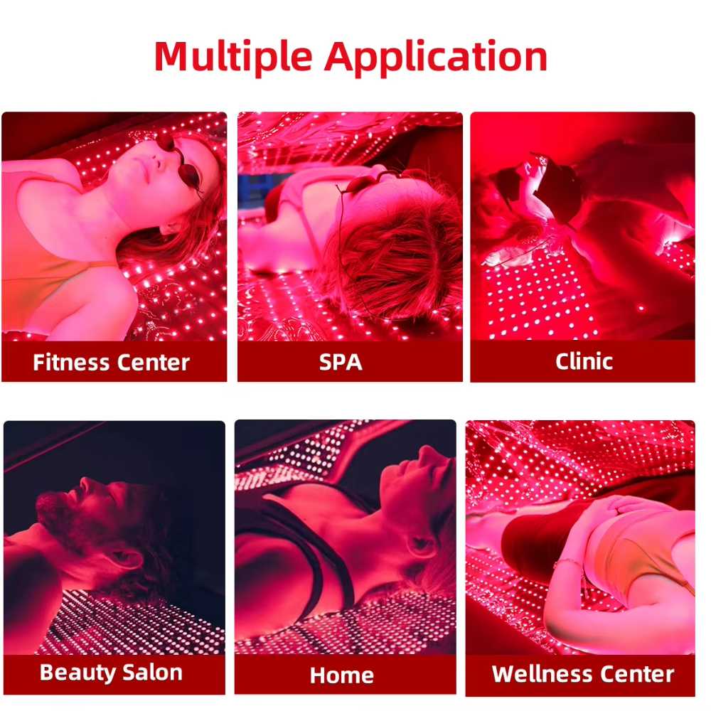 Valenluma Red Light Sleeping Bag Blanket 2560LEDs Red &Near Infrared 660nm 850nm Red Large size 180x80x20 cm Pain Relief