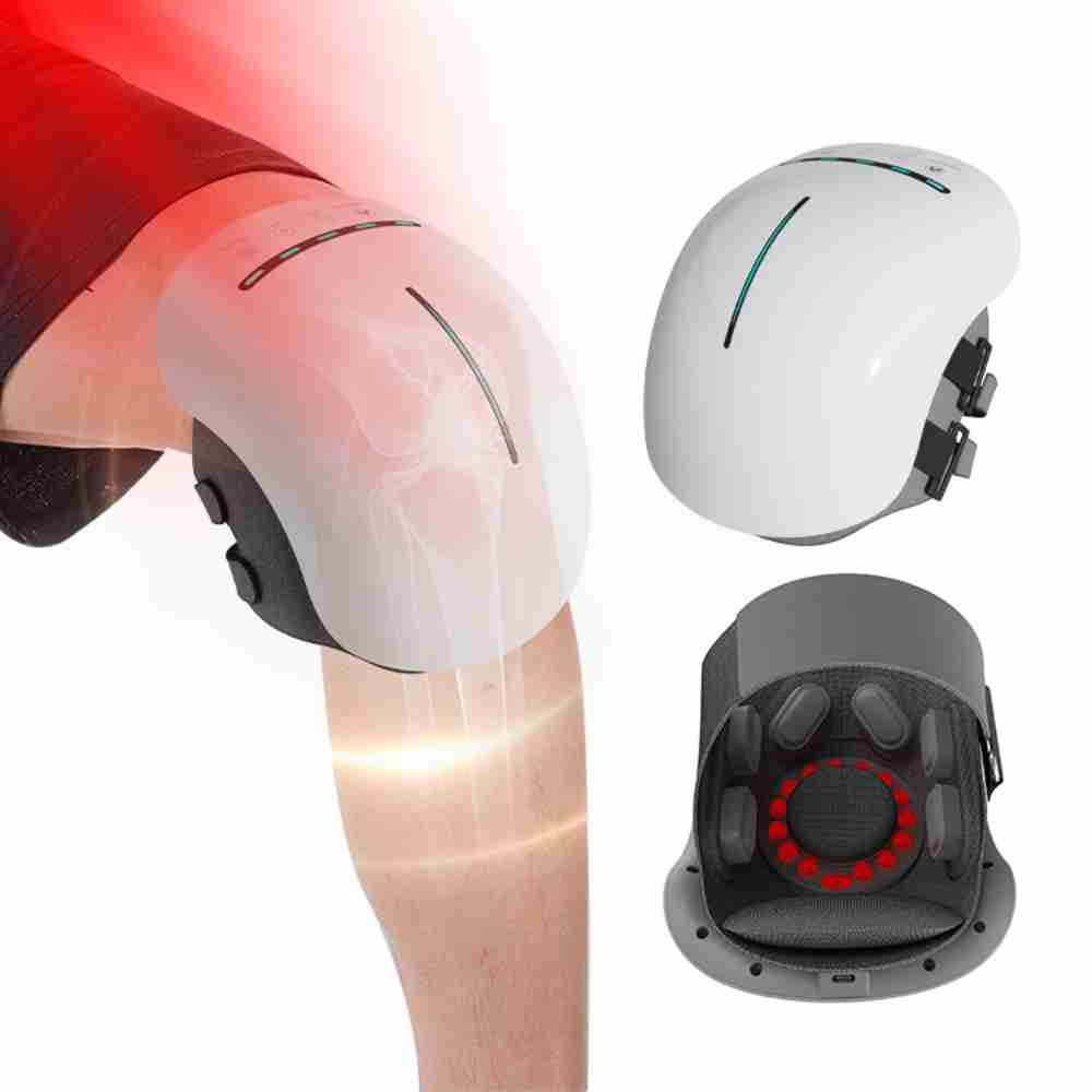 Pack of 2 Wireless Heated Knee Massager & Vibration For Blood Circulation Joint Relax Pain Relief