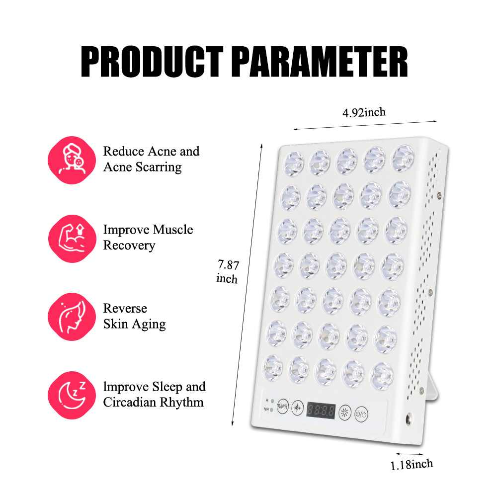 Mini Handheld LED 40 Pcs Red Light Therapy Device Therapy Panel 660Nm 850Nm Handheld LED Red Light Therapy Panel