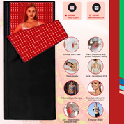 Red Infrared Light Therapy Sleeping Bag Blanket for Whole Body, 5050SMD LED 660nm Red Light Therapy Mat Sleep Bag 850nm Near Infrared Light Therapy Devices for Pain Relief and Better Sleep