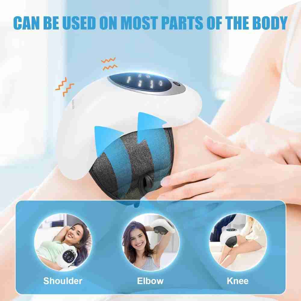 Pack of 2 Wireless Red Light Therapy Knee Massager with Heat Pain Relief Massager for Home use or  Office
