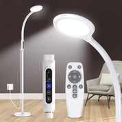 Happy Light Therapy lamp 11000 Lux,LED UV-Free Sunlight lamp,Full Spectrum Happy Therapy lamp with 10 Adjustable Brightness Levels,2 in 1 Retractable Floor Sad Lamp