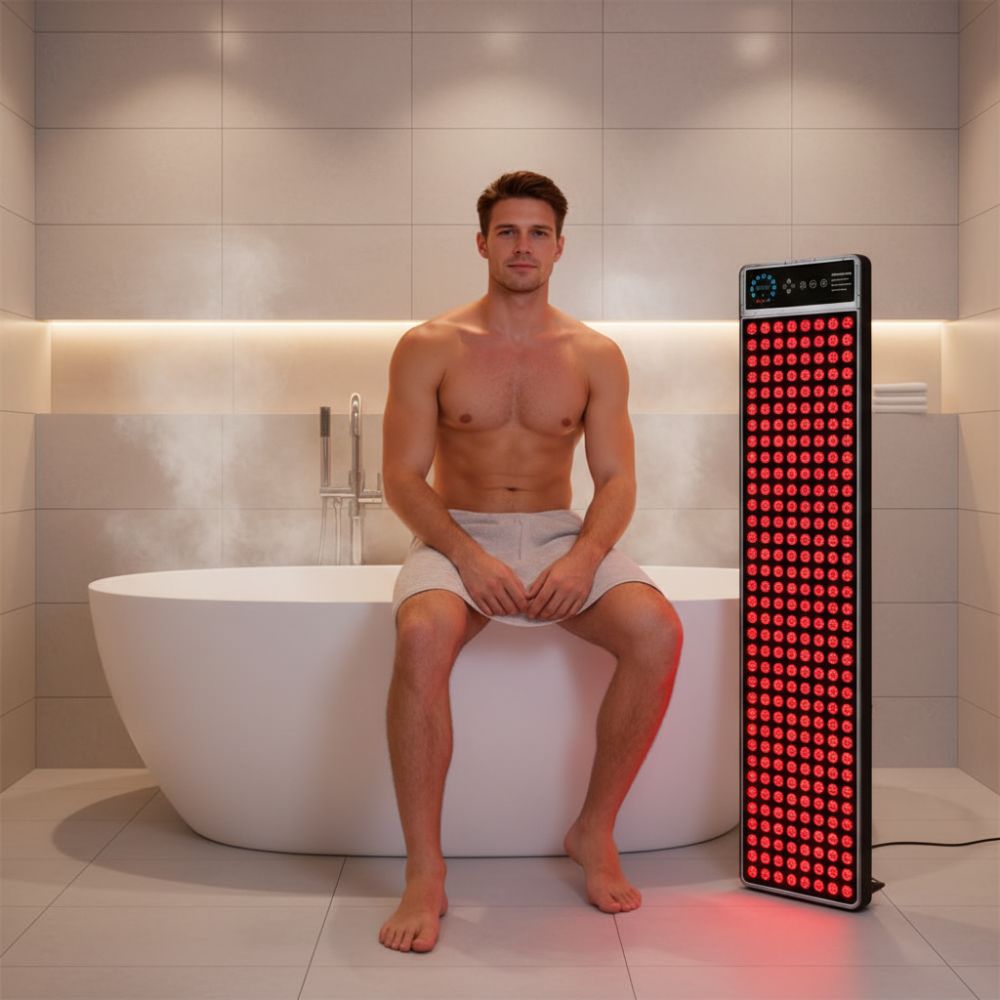 Full Spectrum Infrared Red Light Therapy Panel 768 Pcs for Sauna & Home Spa | Waterproof LED Therapy Device