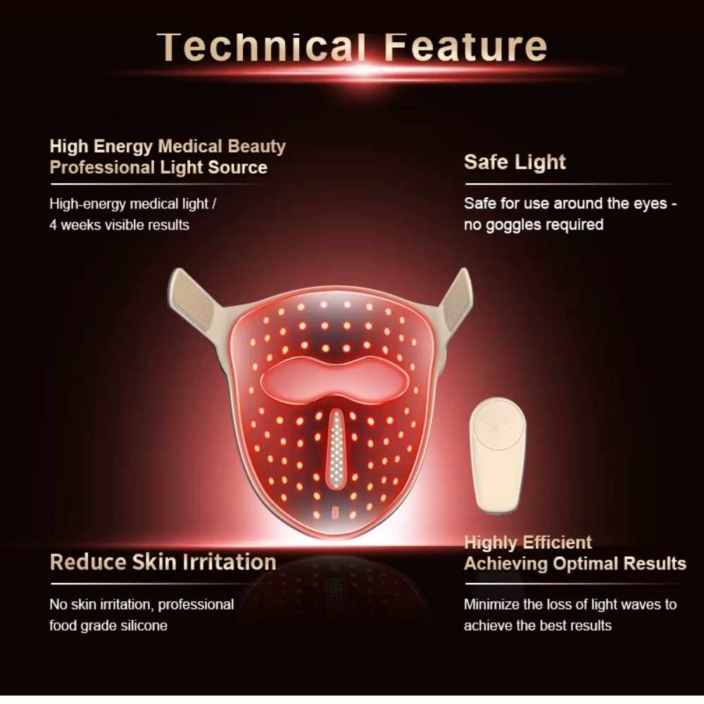 Valenluma Latest Technology 5D Laser Red Light Therapy Face Mask Infrared  Light With Wireless Control