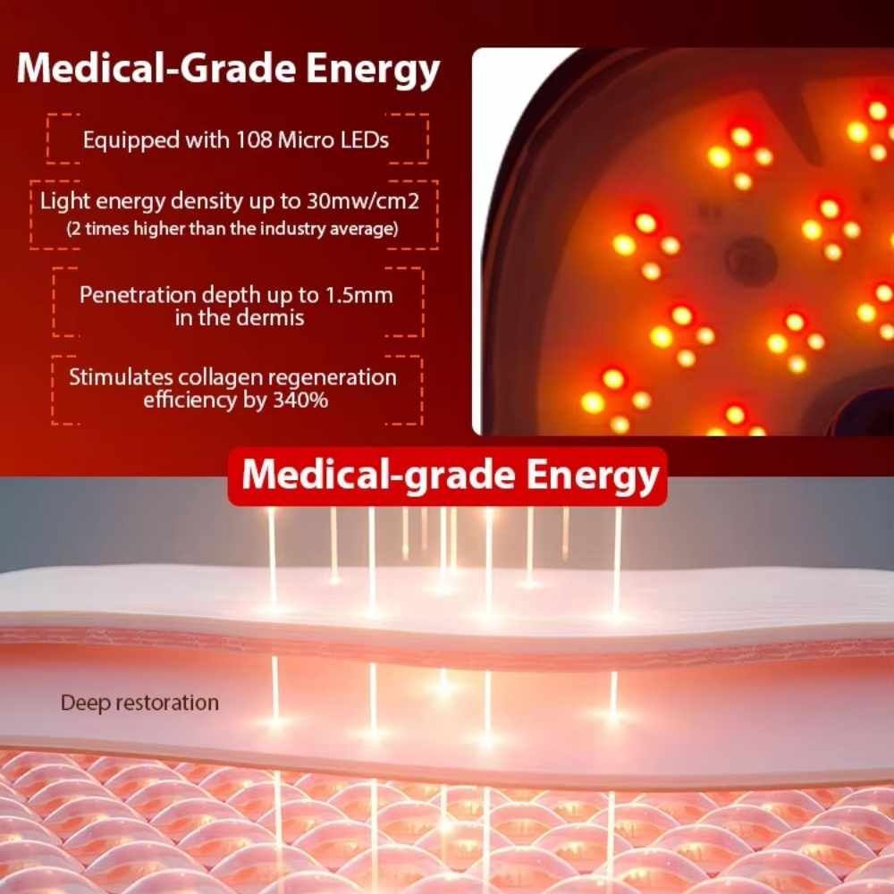 Valenluma 3D Laser Red Light Face Mask with AI Voice Control