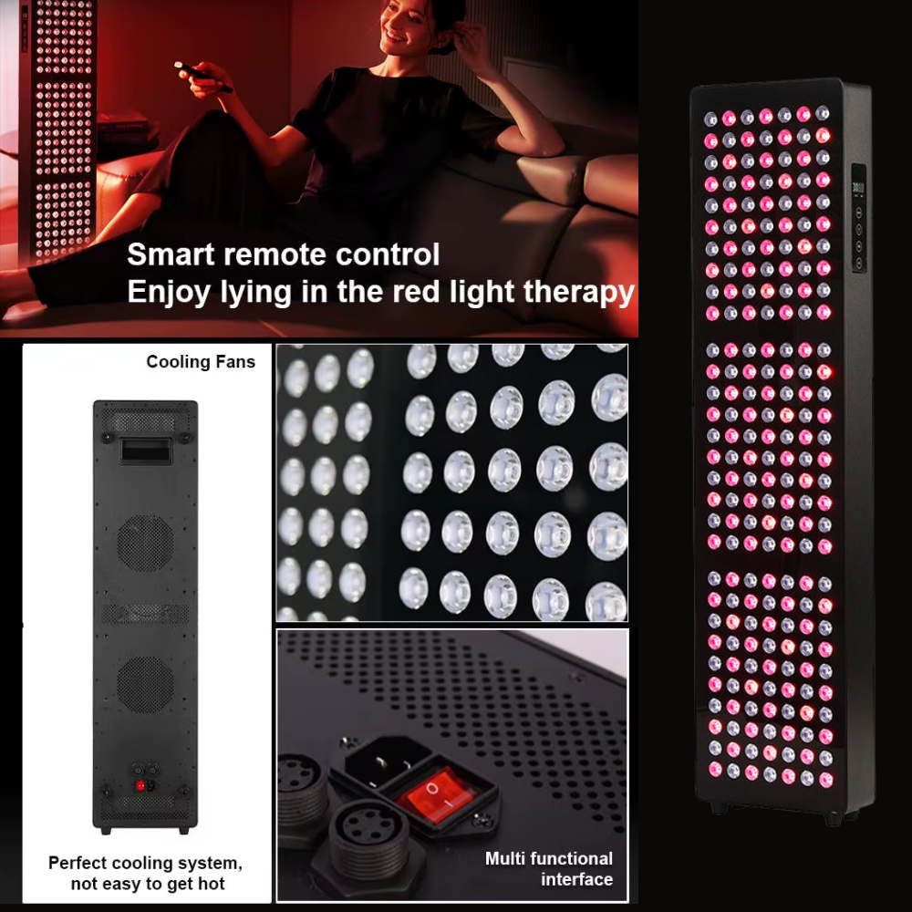 Red Light Therapy Panel  with Stand Zenith Poro Series 274W Smart App Control & Touch Display for Home Spa & Recovery