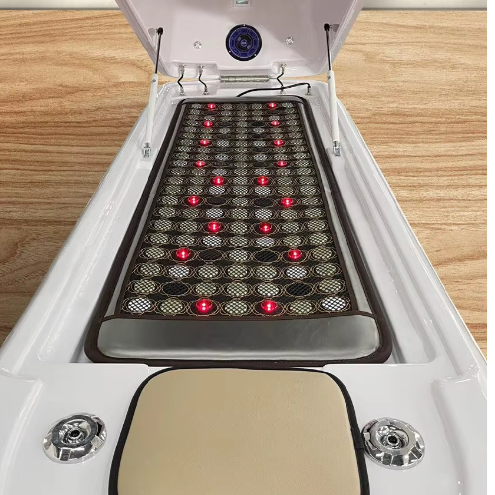 Red Light Therapy Spa Bed Pod Far Infrared Wet Steam Ozone Sauna Spa Capsule Weight Loss