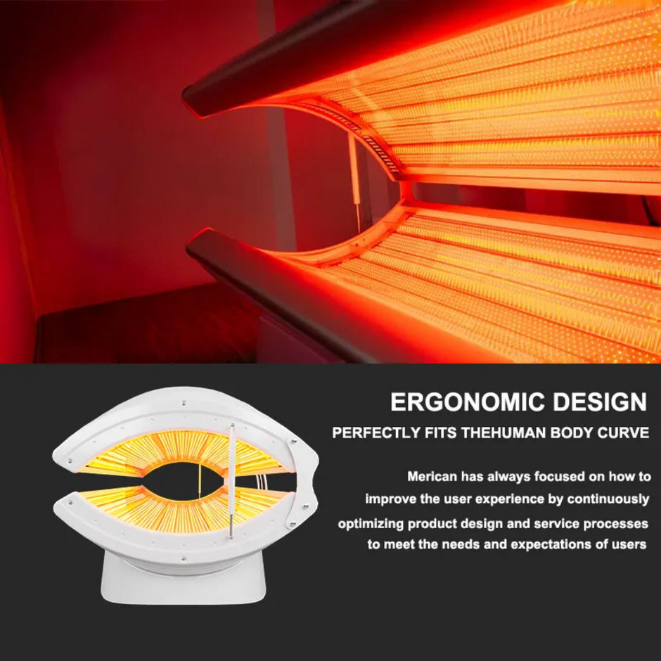 Valenluma Red Light Therapy Bed Full Body Led  with multi wavelength 660nm 850nm infrared light therapy