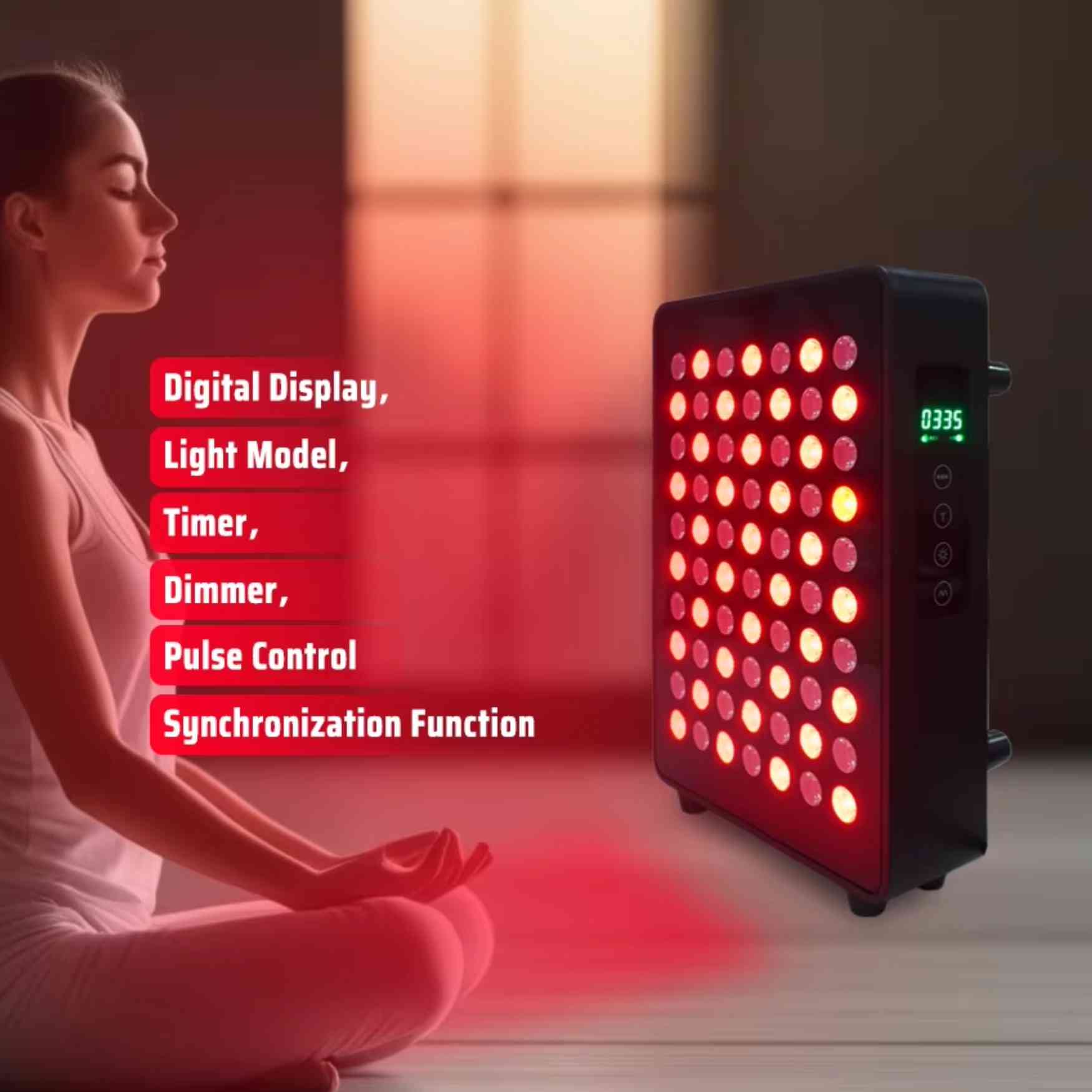 LED Red Light Therapy Mini Panel for Facial & Skin Care | 630nm–850nm Infrared Beauty Device | Valenluma