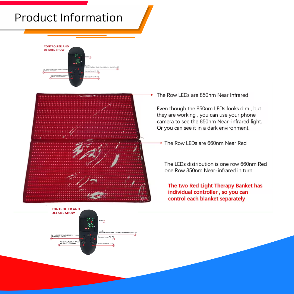 Red Infrared Light Therapy Sleeping Bag Blanket for Whole Body, 5050SMD LED 660nm Red Light Therapy Mat Sleep Bag 850nm Near Infrared Light Therapy Devices for Pain Relief and Better Sleep