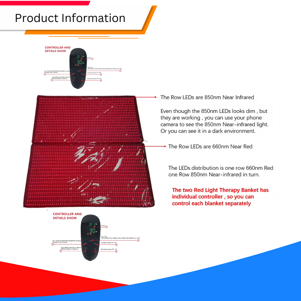 Red Infrared Light Therapy Sleeping Bag Full Body Blanket for Whole Body, 5050SMD LED 660nm Red Light Therapy Sleep Bag 850nm Near Infrared Light Therapy Devices for Pain Relief and Better Sleep