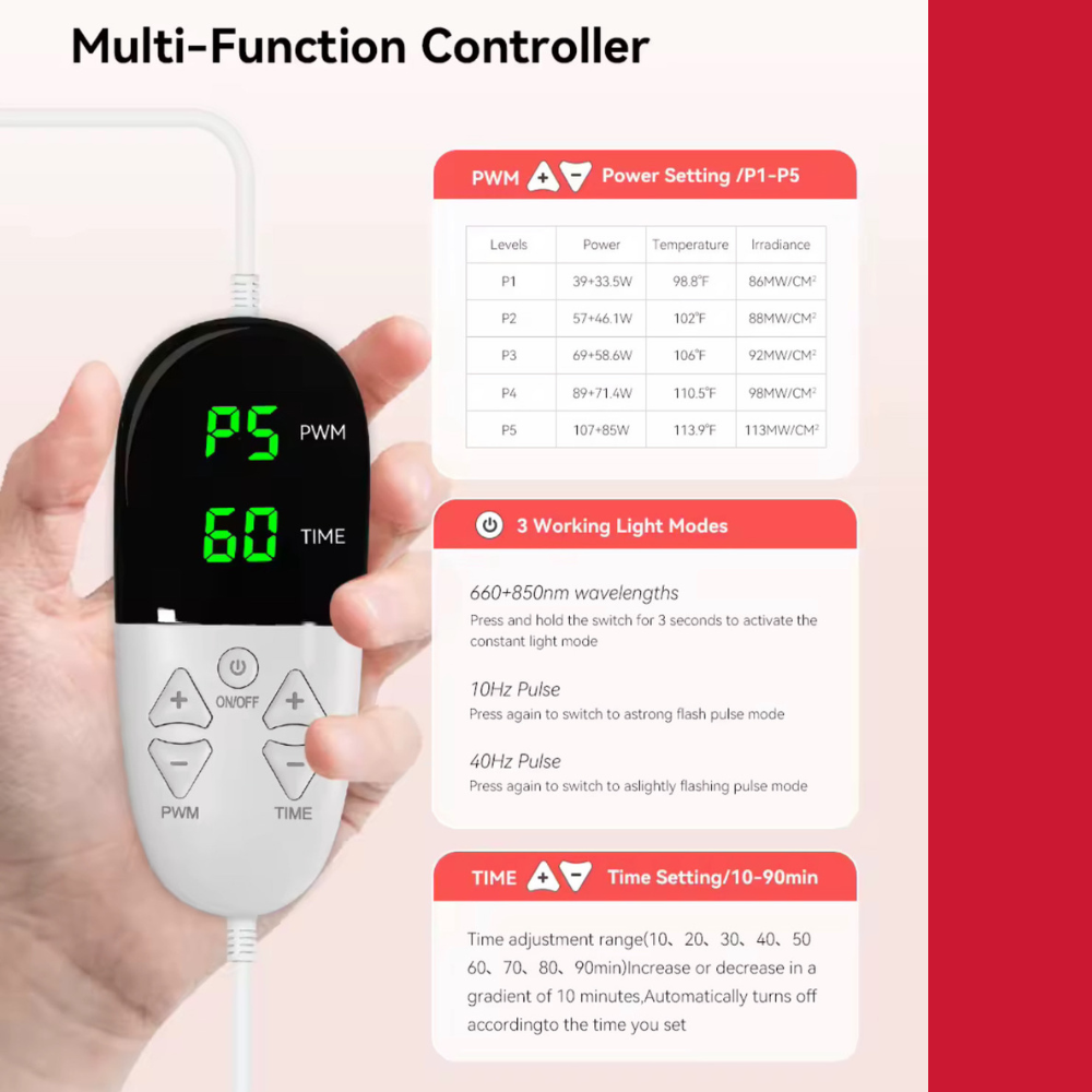 Infrared Light Therapy Sleeping  Bag Full Body Blanket Collagen Production Medical-Grade TPU Red Light Therapy Mat for Full Body Pain Relief, 190x85 CM Dual Wavelength Infrared Red Light Blanket with 2570 LEDs for Home Use