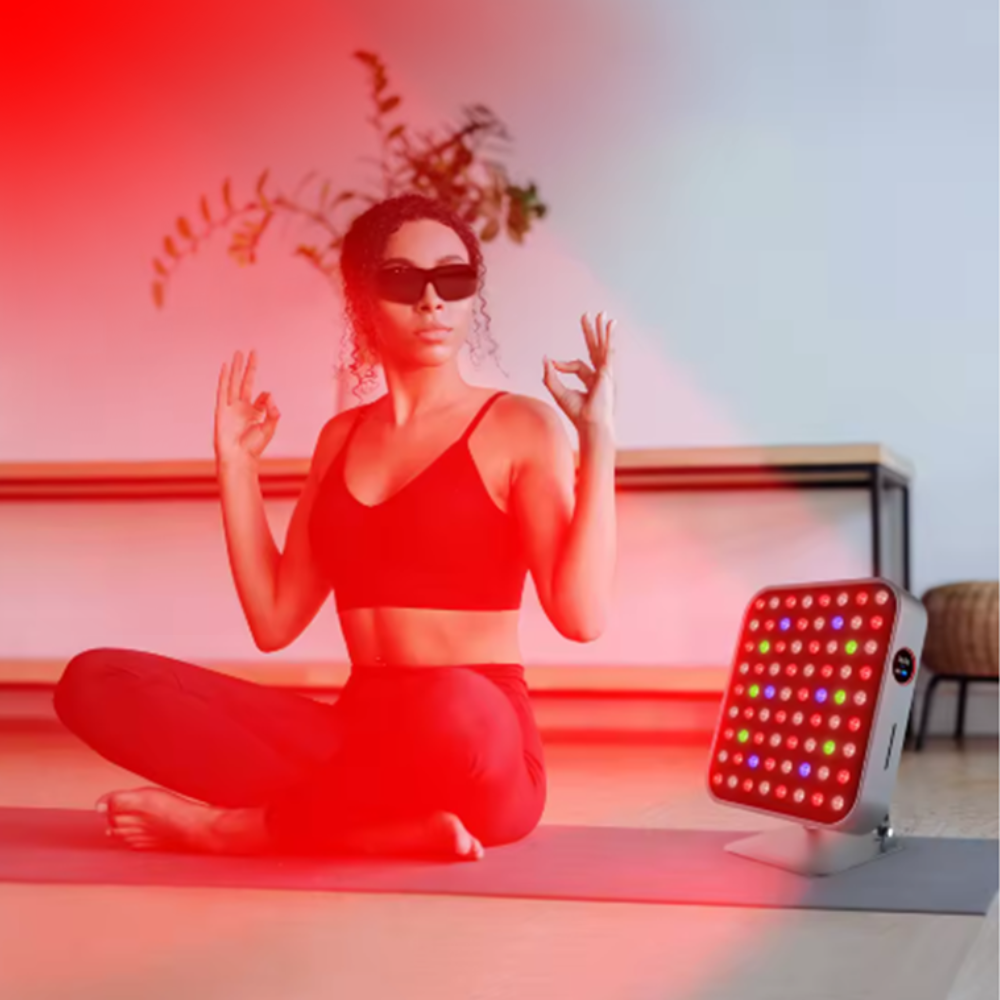 Valenluma Core Supreme Mini Red Light Therapy Min Panel 72 LED Full Spectrum Red & Near Infrared Light with Touchscreen, Remote Control & 7 Wavelength Technology for Targeted Home Wellness