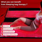 Infrared Red Light Therapy Full Body Blanket - Lessens Pain, and Enhances Recovery- Whole Body Care Mat with 3 Modes - Uses 660nm & 850nm160x60 CM Dual Wavelength Infrared Red Light Blanket with 1800 LEDs for Home Use