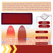 Red Infrared Light Therapy Sleeping Bag Blanket for Whole Body, 5050SMD LED 660nm Red Light Therapy Mat Sleep Bag 850nm Near Infrared Light Therapy Devices for Pain Relief and Better Sleep