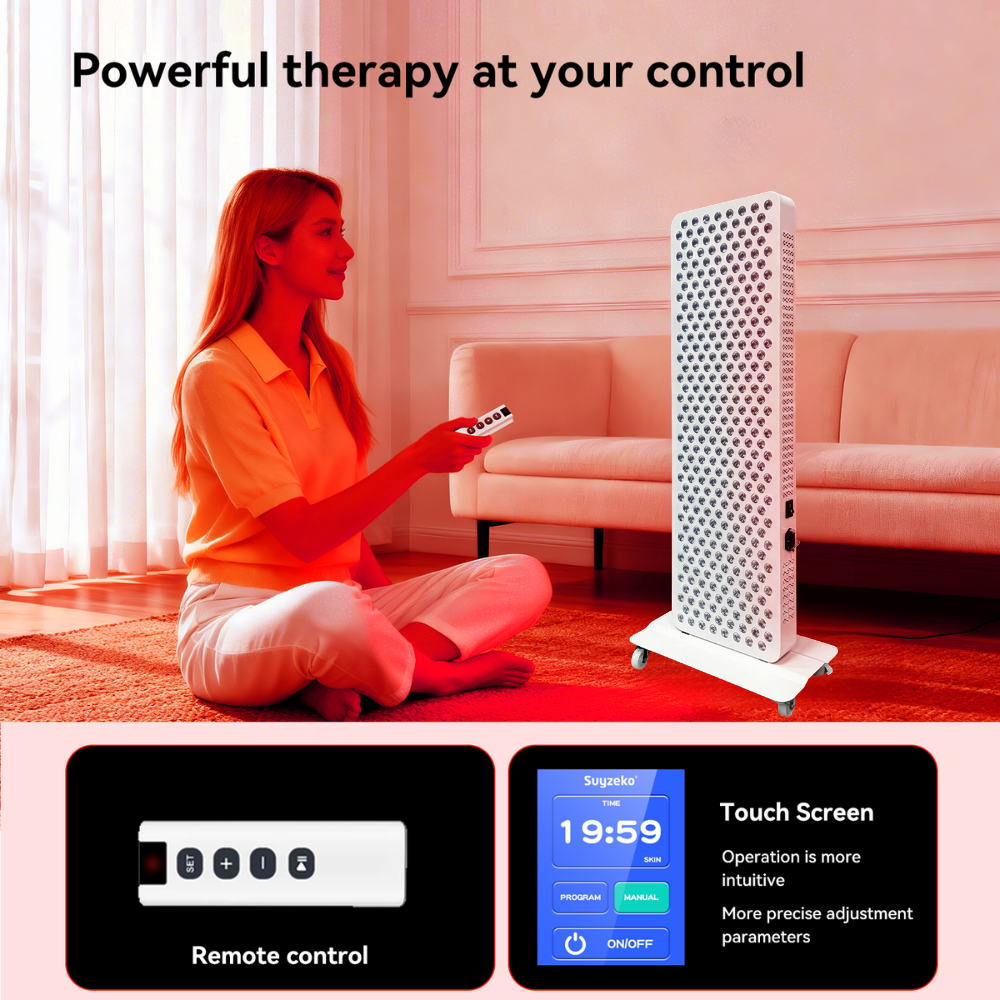 Valenluma Force Revive Series 7 Wavelength Full Body Red Light Therapy Panel with Stand  1500W Infrared Beauty & Recovery Light for Home, Clinic & Commercial Use