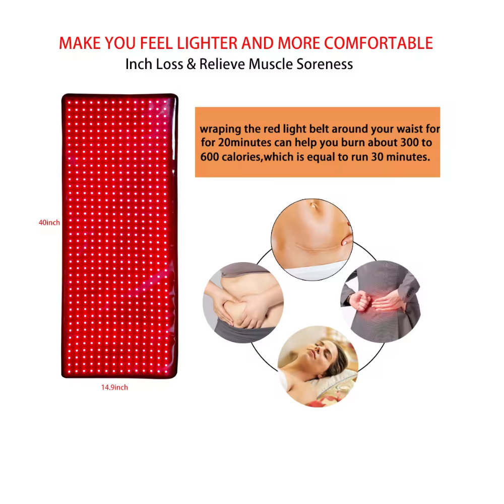 Red Light Mat Full Body LED 660nm Red Light Therapy Mat 850nm Near Infrared Light Therapy Devices Large Pads for Whole Full Body Pain Relief With  1280pcs red light therapy mat full body