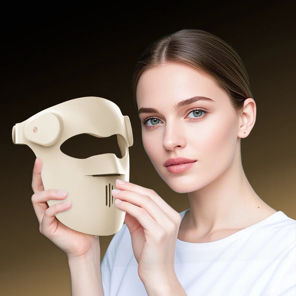 Valenluma Laser Red Light Therapy LED Face Mask 3D LCD Remote NIR Laser 1070nm  Anti-aging