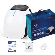 Valenluma Smart Knee Massager - 3-in-1 Knee Massager with Heat Vibration and Red-Light Therapy - Portable, Cordless Knee Massager for Muscle Stiffness and Knee Discomfort( Pack of 2)