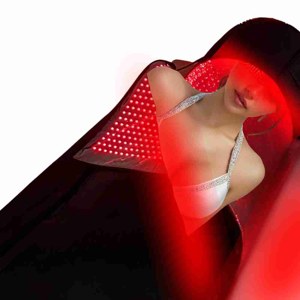 Valenluma 360 Full Body Red Light Therapy Sleeping Blanket 9660 LEDs,  Infrared Red Light Therapy Wrap Face Dome PDT Device For Pain Relief