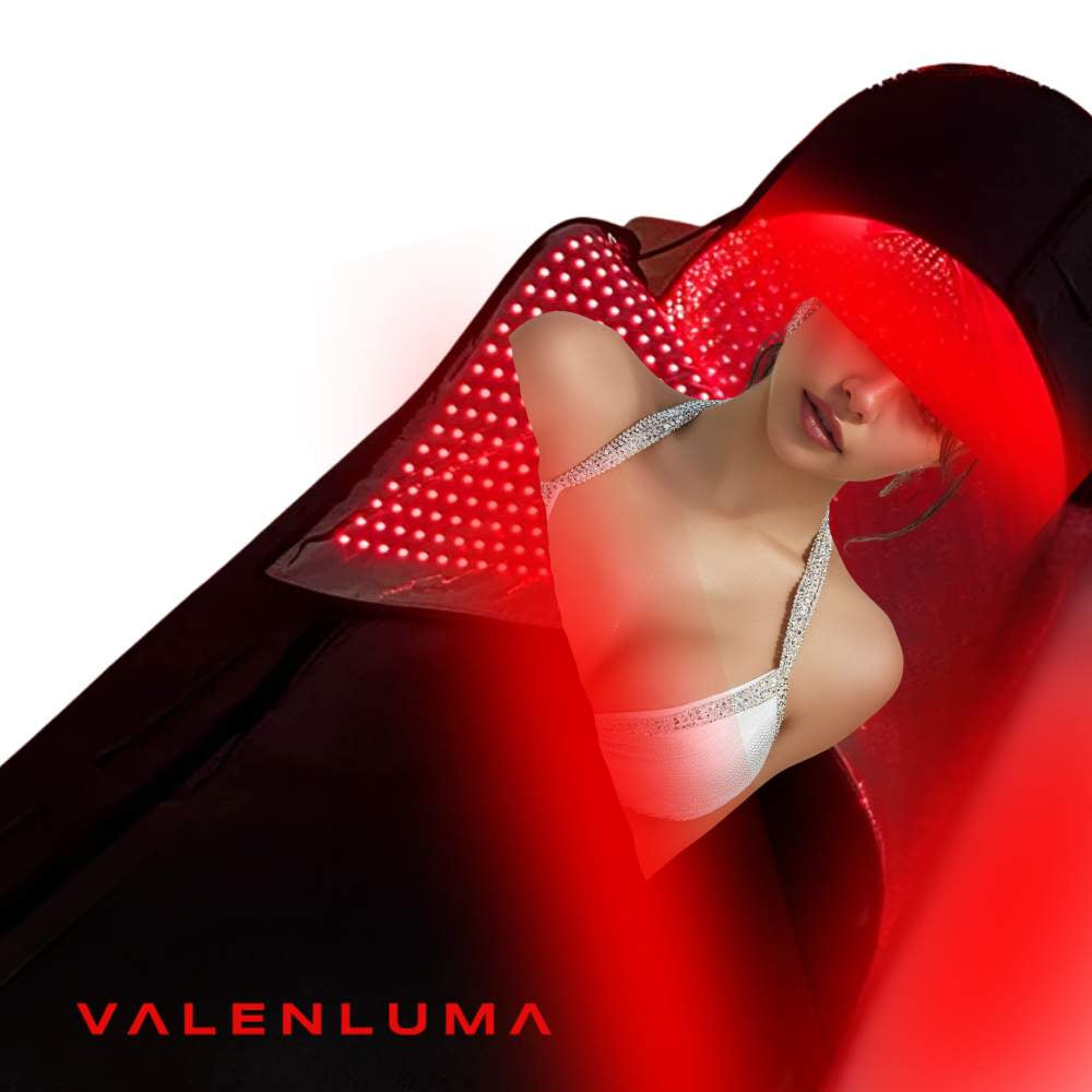 Valenluma 360 Full Body Red Light Therapy Sleeping Blanket 9660 LEDs,  Infrared Red Light Therapy Wrap Face Dome PDT Device For Pain Relief