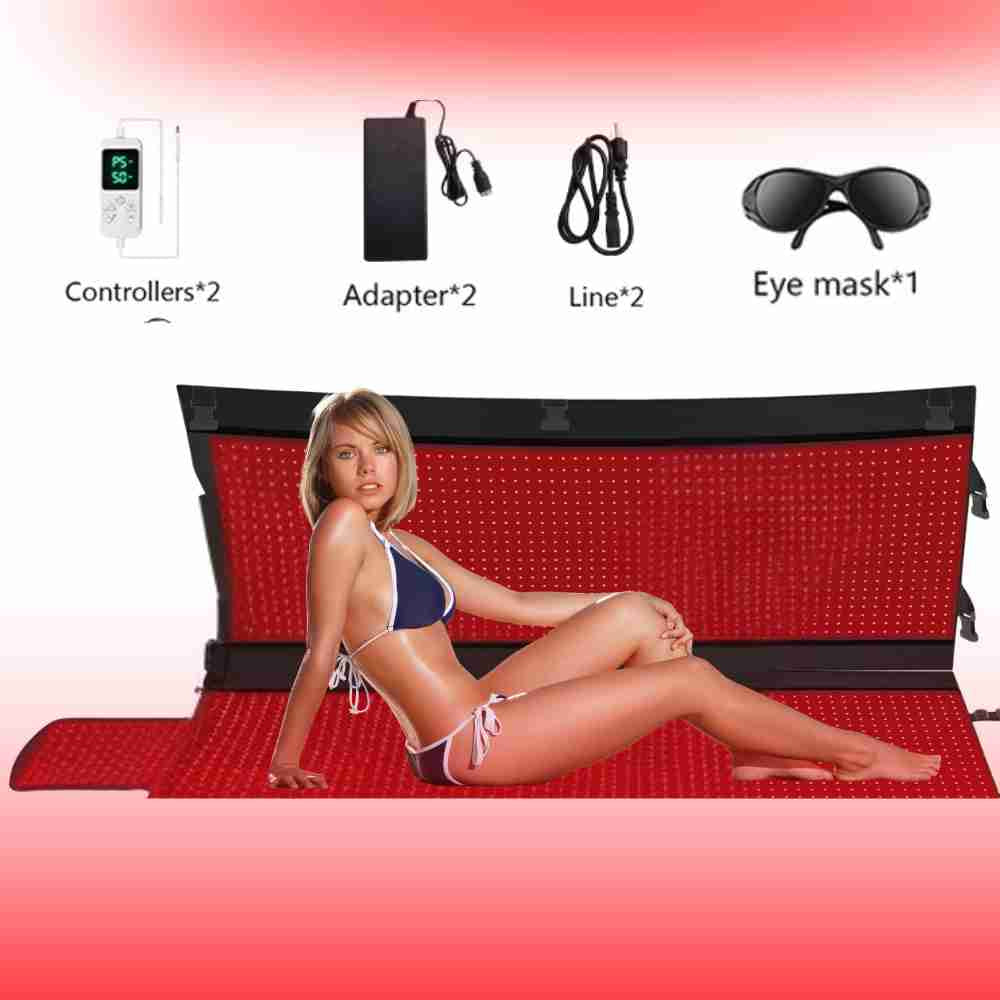 Valenluma Full Body Red Light Blanket Therapy  Sleeping Bag 2570 LEDs Large Detachable for improved sleeping quality