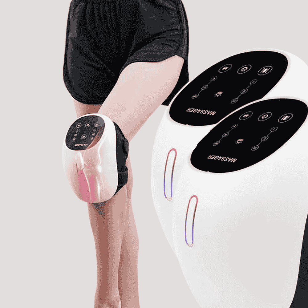 Pack of 2 Cordless Red Light Therapy Knee Massager , Joint ,  Leg Hot Compression Air Bag for  Pain Relief
