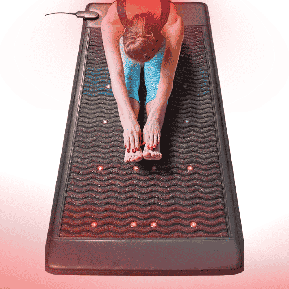 PEMF Therapy Mat 7 Crystal Photon Natural Gemstone Massage Infrared Amethyst Mat 3 Wave Length