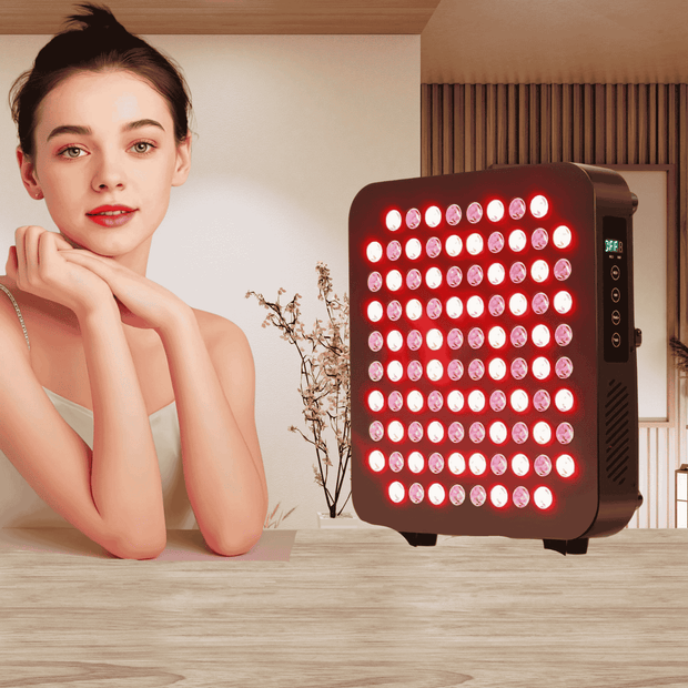 Red Light Therapy Panel 5-Wavelengths Body Skin Care PDT Machine Dual Switches Red/NIR Infrared LED Therapy Panel