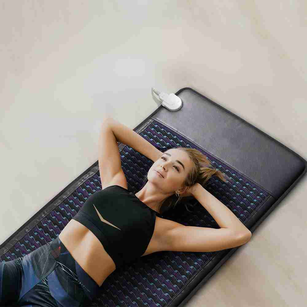 Pemf Mat With Far Infrared Heating  Natural Crystals Pemf Magnetic Therapy Mat