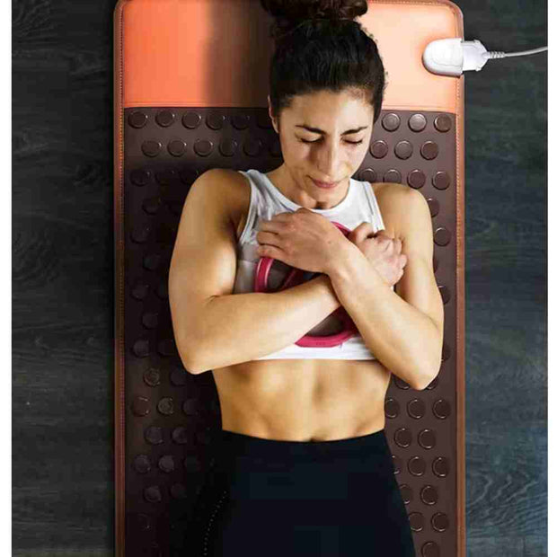 PEMF Therapy Mat Far Infrared Thermotherapy Tourmaline Stone Heating Magnetic Mat