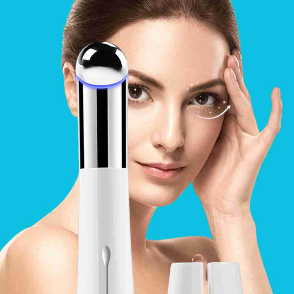 Red Light Facial Eye Massager Wand  Heated Electric For Eye Wrinkle Removal