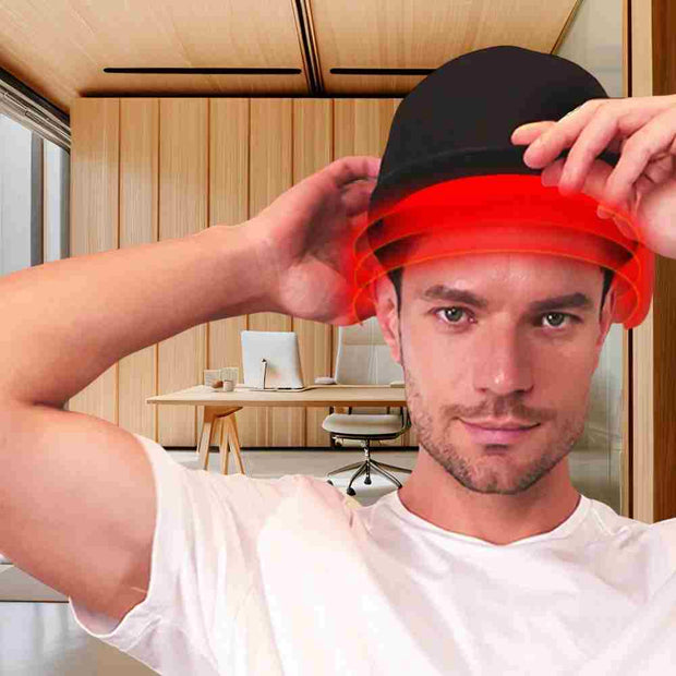 Premium Quality Dual Chips 144 Pcs Red Light Therapy Cap  Built in Power Bank  3200 mAh Led Therapy  Hat for Hair Growth