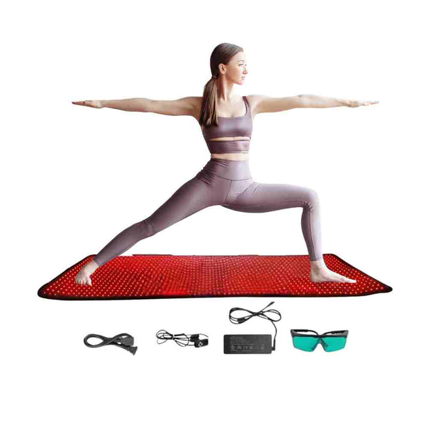 Valenluma  Infrared Red Light Therapy Full Body Mat 1280 PCS 4 in 1 LED Technology  Quad Chip Light Therapy for Pain Relief