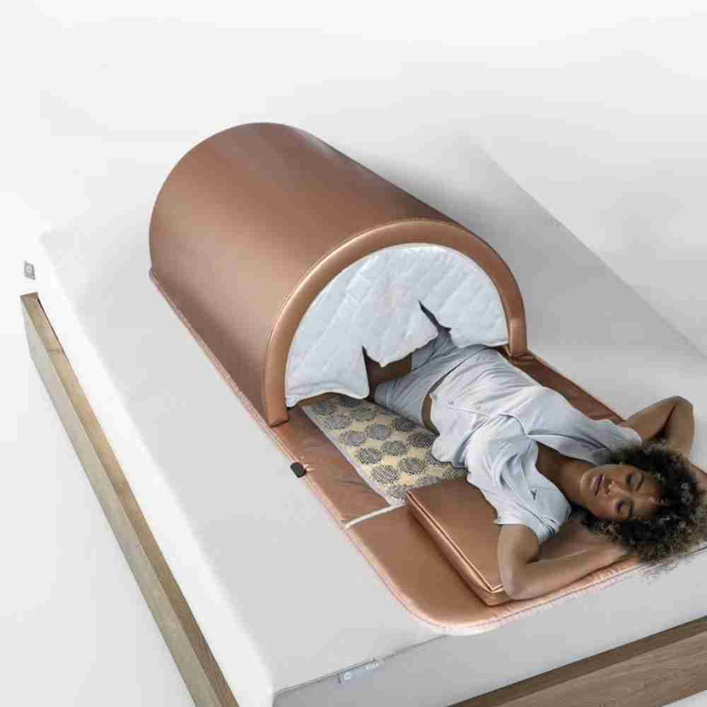 Infrared Sauna Dome Gold Luxury Far Infrared Tourmaline/Bian Stones Slimming Ozone Spa  Sauna Dome Room